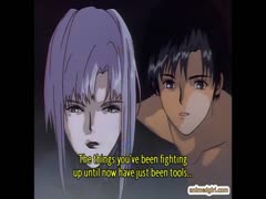 Hentai babe pleasures friend pussy with a grapes